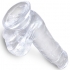 Clear Pene Realistico Con Testiculos 13.5 Cm Transparente