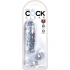 Clear Pene Realistico Con Testiculos 13.5 Cm Transparente