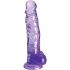 Consolador Realista Clear Pene 16.5 Cm Morado