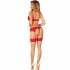 Obsessive - Ingridia Set Tres Piezas Rojo XS/S