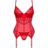 Obsessive - Ingridia Corset & Tanga Rojo Xs/s