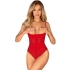 Obsessive Ingridia Crotchless Teddy Rojo M/l