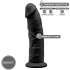 Modelo 2 Pene Realistico Silicona Premium Silexpan Negro 23 Cm