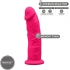 Modelo 2 Pene Realistico Silicona Premium Silexpan Fucsia 19 Cm