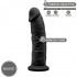 Modelo 2 Pene Realistico Silicona Premium Silexpan Negro 19 Cm