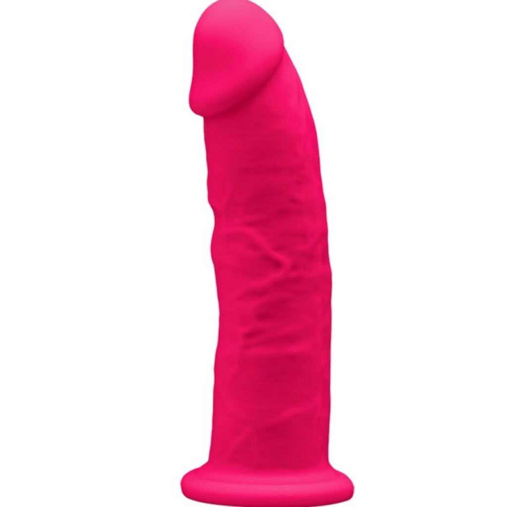 Modelo 2 Pene Realístico Silicona Premium Silexpan Fucsia 15 cm