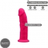 Modelo 2 Pene Realístico Silicona Premium Silexpan Fucsia 15 cm