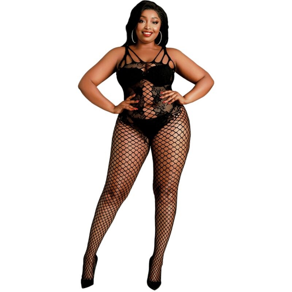 Modelo 4 Bodystocking Negro Talla Única / Plus Size