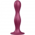 Satisfyer - Double Ball-r Dildo Silicona Granate