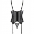 Passion Marina Corset & Tanga Negro S/M