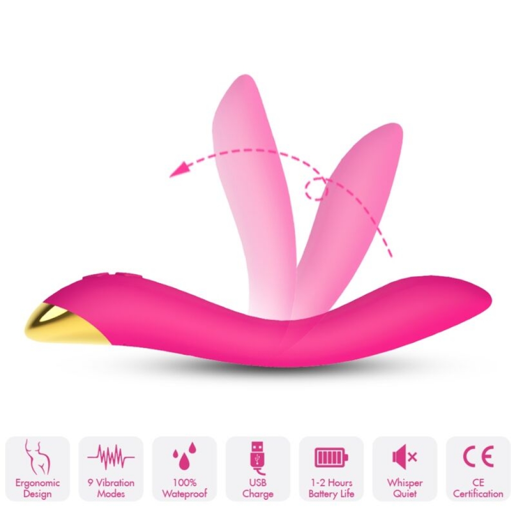 Flamingo Vibrador Multiposición Fucsia Armony