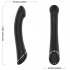 Vibrador Cabeza Plana Silicona Negro - Armony