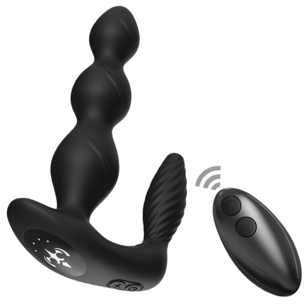 Vibrador & Estimulador Plug Anal Control Remoto Negro Armony