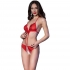 Chilirose - Cr 4410 Body Crotchless Rojo S/M