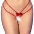 Babydoll & Tanga Crotchless CR 4695 Rojo de Chilirose