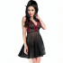 Chilirose - Cr 4214 Babydoll Rosa & Negro S/M