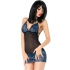 Chilirose - CR 3843 Babydoll Azul & Negro S/M