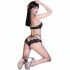 Chilirose - Cr 4428 Sujetador & Panties Negro S/M