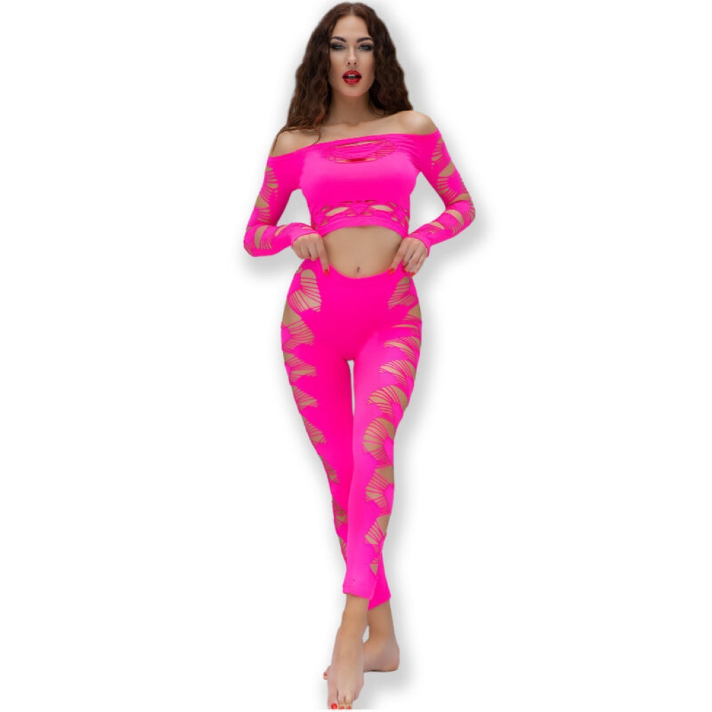 Chilirose - CR 4632 Top & Pantalón Fucsia S/l