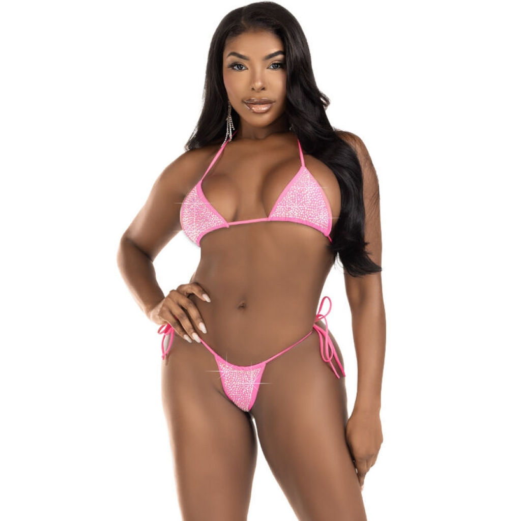 Bikini Diamantes Fucsia Leg Avenue