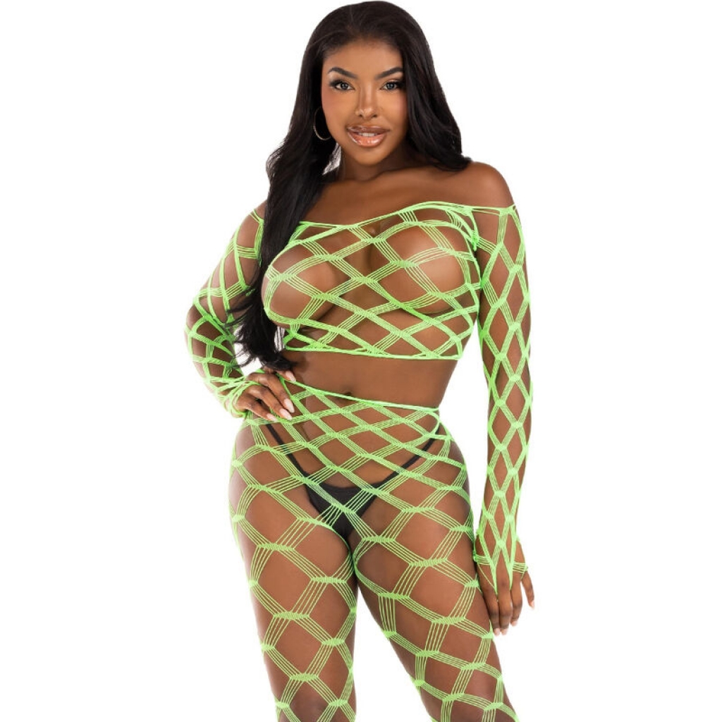 Leg Avenue Top & Leggings Hardcore Verde