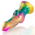 Dildo Iris Con Testículos Arcoíris de Placer