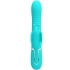 Vibrador Rabbit Multifunción 4 en 1 Mariposa Verde Agua Pretty Love