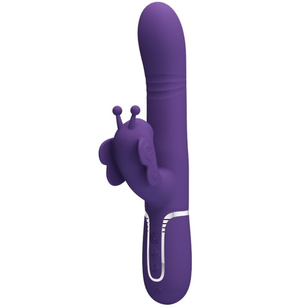 Vibrador Rabbit Multifunción 4 En 1 Morado