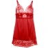 Babydoll Rojo con Encaje L/XL de Subblime