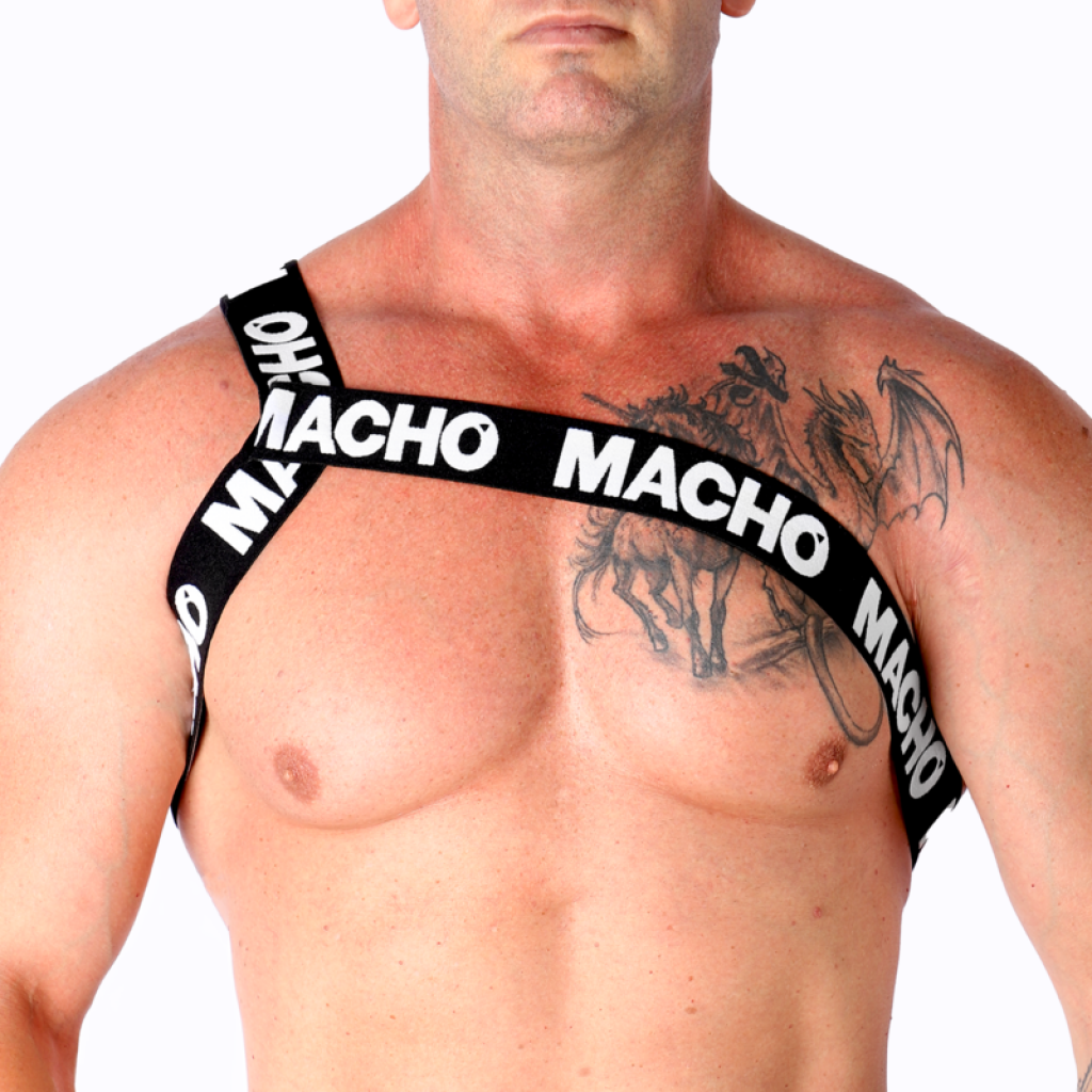 Macho - Arnes Romano Blanco S/M