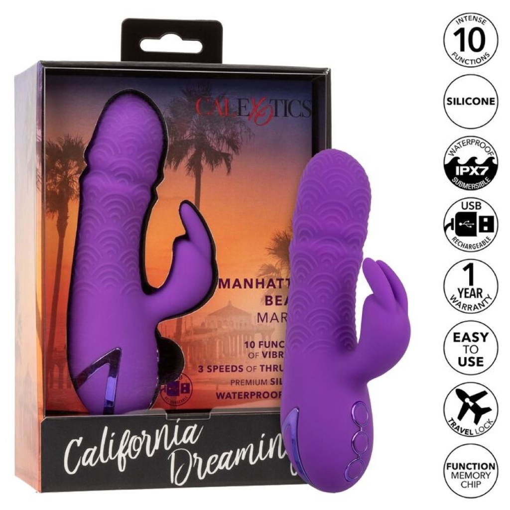 Manhattan Beach Marvel Vibrador Rabbit Morado By California Dreaming