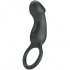 Anillo Vibrador Con Estimulador Negro - Pretty Love