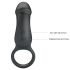 Anillo Vibrador Con Estimulador Negro - Pretty Love