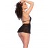 Babydoll & Tanga Chilirose Cr 4720 - Negro M