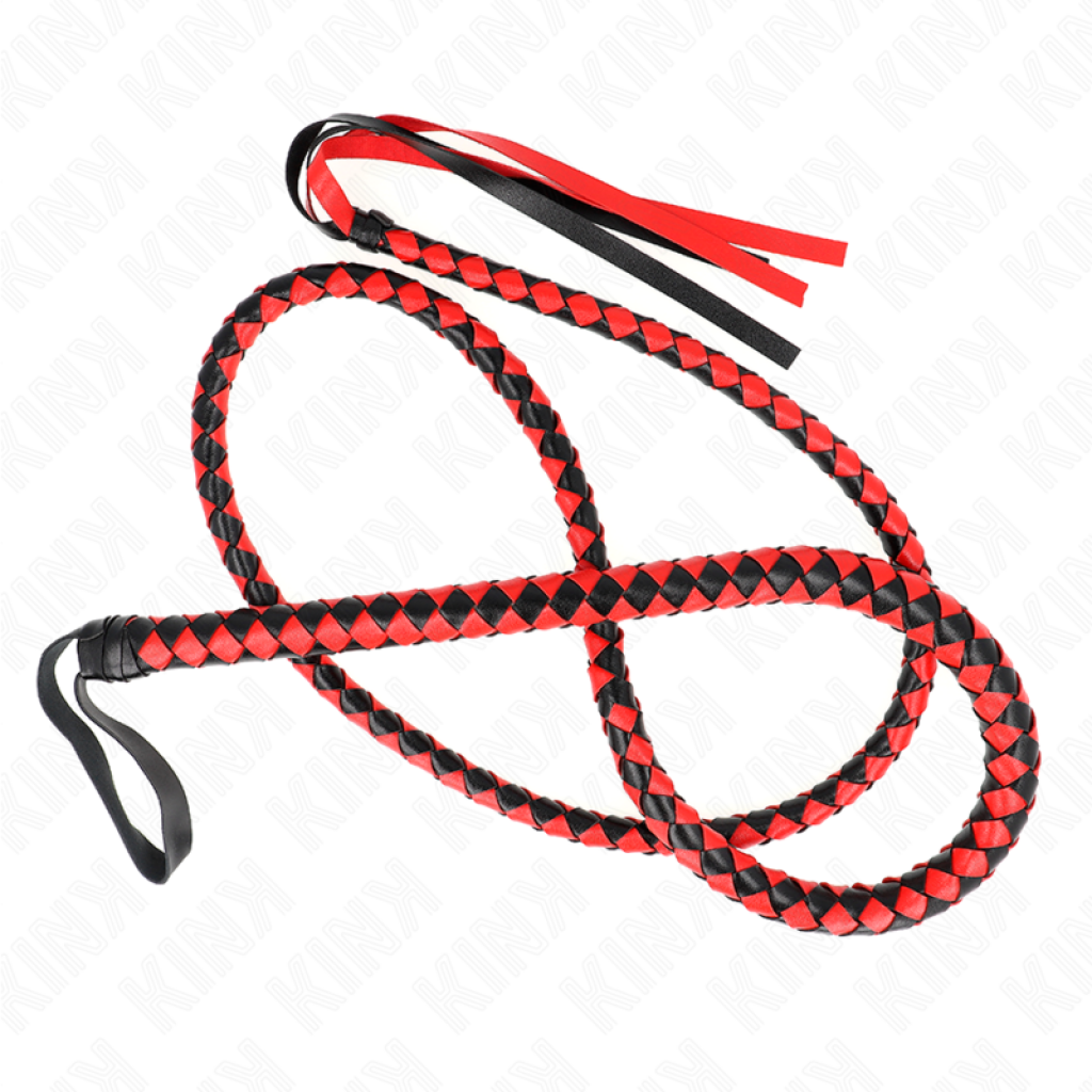 Látigo de Serpiente Kink - Largo Rojo (210 cm)