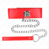 Kink - Collar Con Correa de 65 Cm Ajustable en Rojo