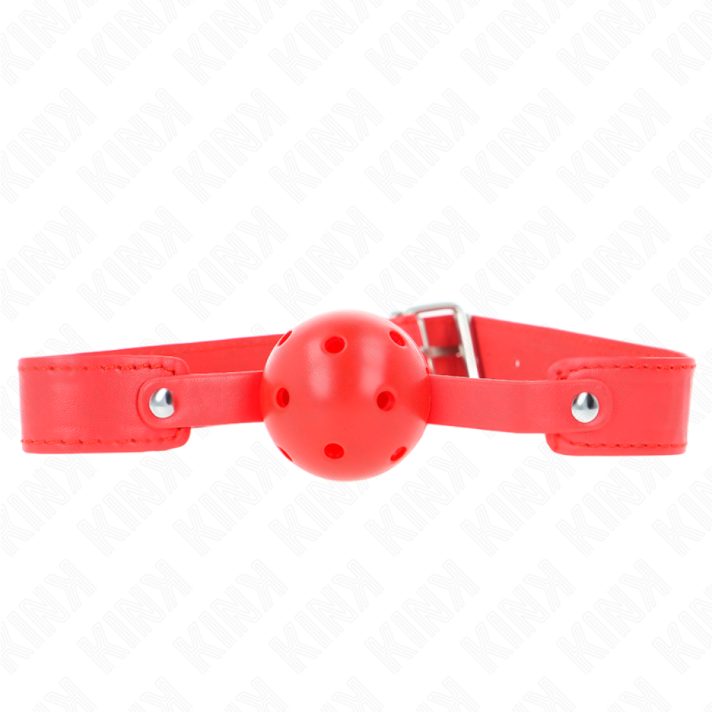 Mordaza de Bola Kink de 4.5 cm Transpirable en Rojo