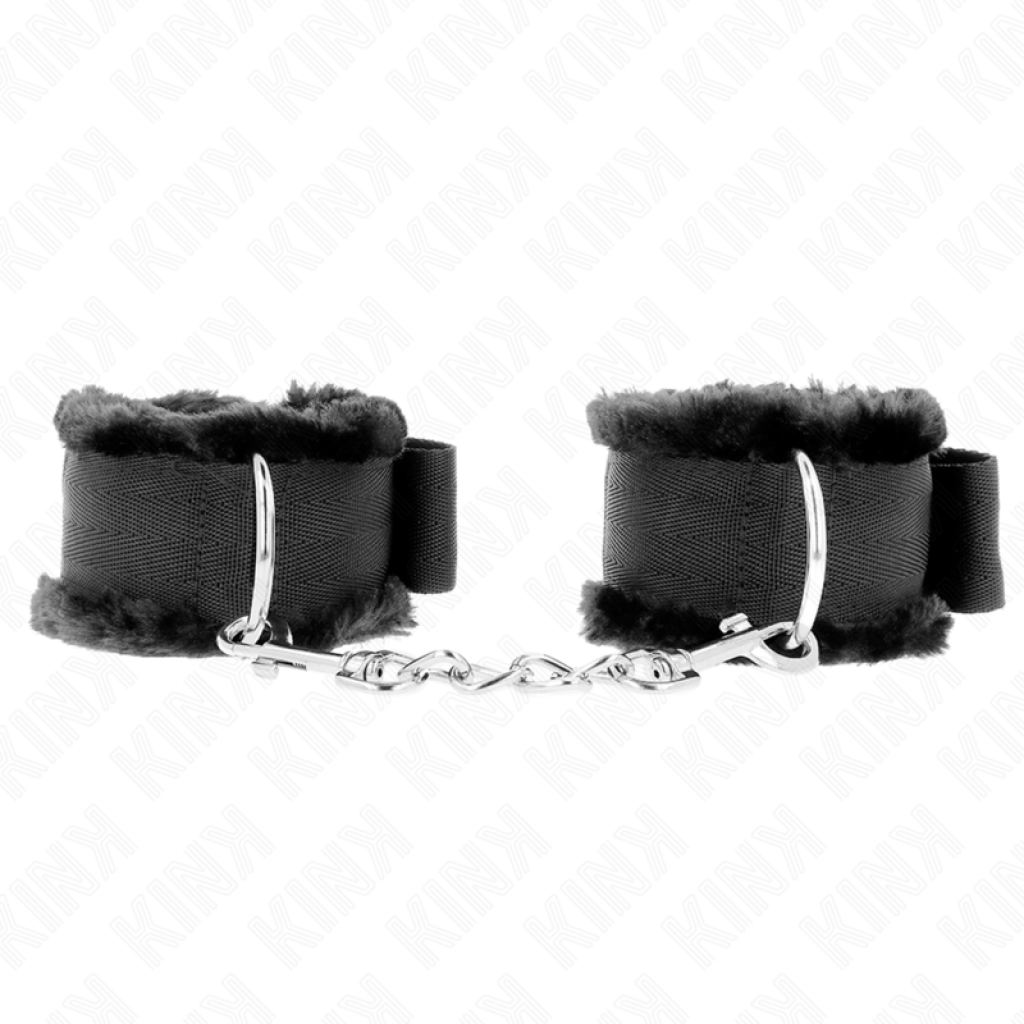 Muñequeras Forradas Kink - Negro Ajustable (17-31 cm x 7 cm)