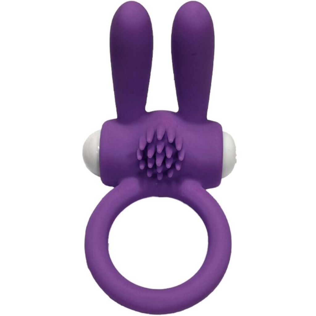 Anillo Vibrador Mr Bunny en Silicona Purple