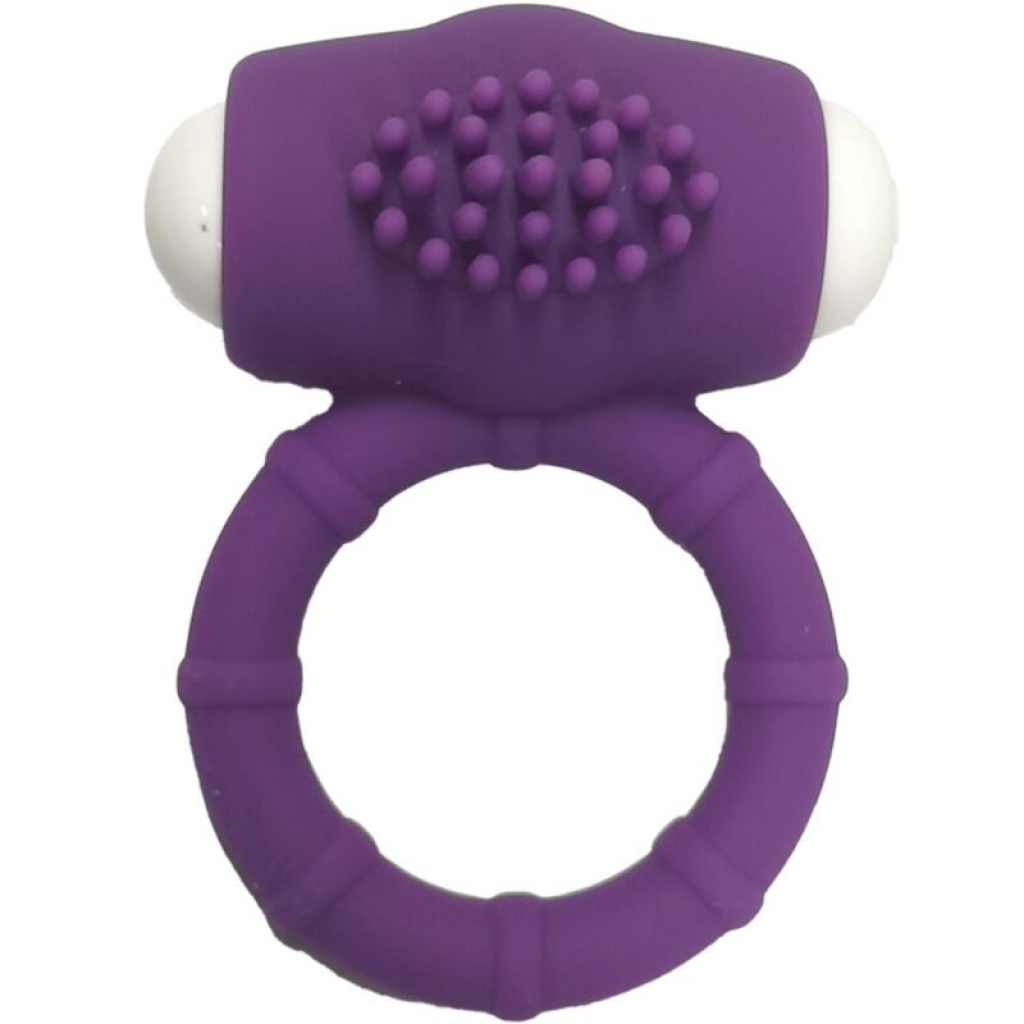 Anillo Vibrador Power O en Silicona Morado