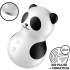 Satisfyer Pocket Panda - Estimulador y Vibrador Adorable en Blanco y Negro