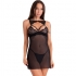 Livco Corsetti Fashion Krolina Lc 90734 Chemise + Tanga Negro S/M