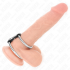 Kink - Anillo Pene Doble Metal 3.7 Cm a 5 Cm Conectados Por Correa Polipiel