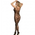 Bodystocking Crotchless De Rejilla Con Tiras en Hombros - Subblime 951696