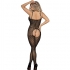 Bodystocking Crotchless De Rejilla Elástica Negra - Subblime 951726