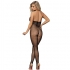 Subblime - Bodystocking Largo de Rejilla con Tirantes en Pecho y Espalda