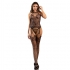 Subblime - Bodystocking Crotchless De Rejilla Con Detalles Florales