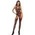 Subblime - Bodystocking Crotchless De Rejilla Con Detalles Florales