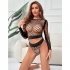 Bodystocking de Rejilla 2 Piezas de Manga Larga