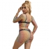 Subblime - Bodystocking de Rejilla 2 Piezas Manga Larga Arcoiris 952440